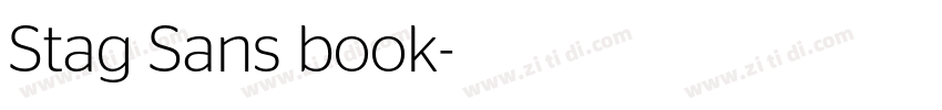 Stag Sans book字体转换
